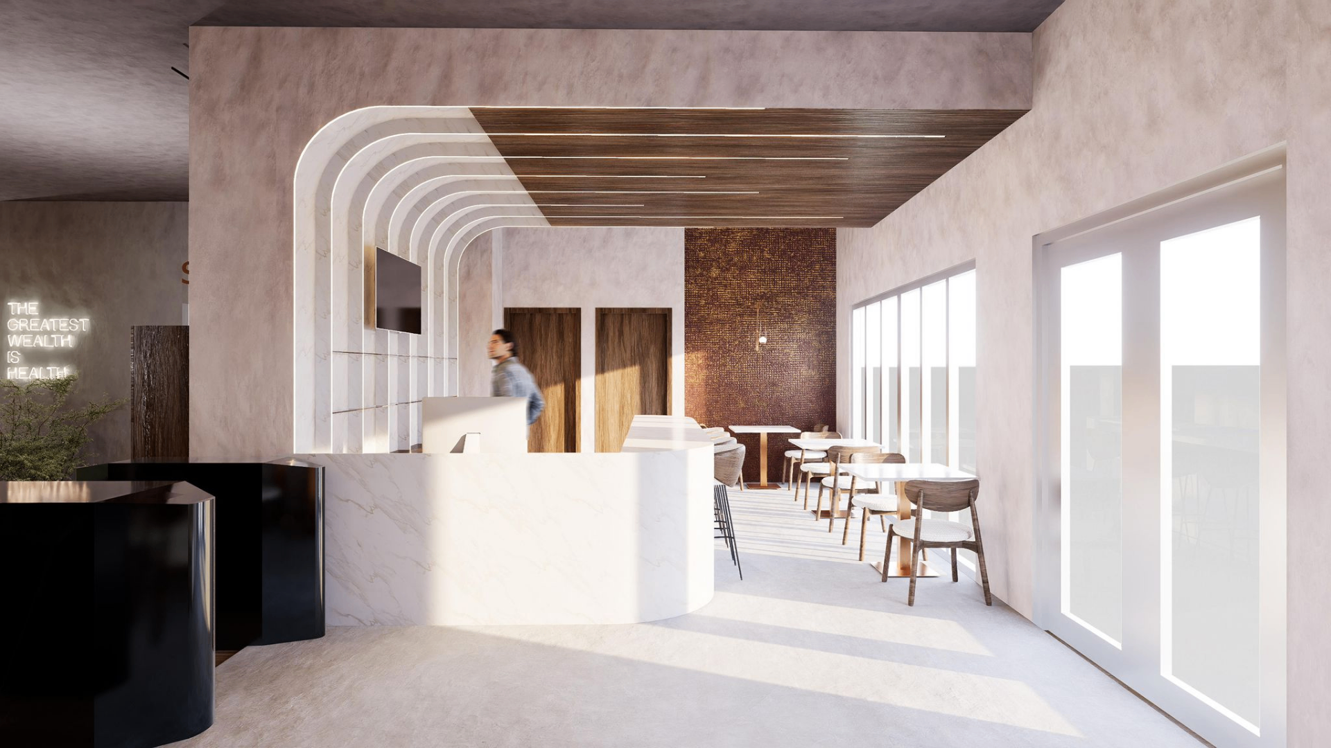 All In Healthclub — receptie en lounge